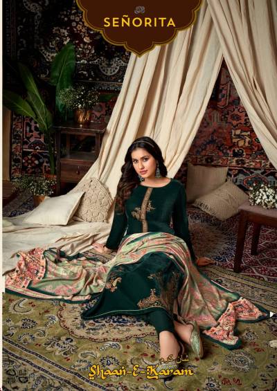 Shaan E Karam By Senorita Designer Partywear Velvet Salwar Kameez Collection